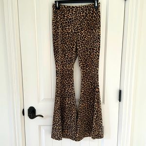 Velvet Leopard Cheetah Pants